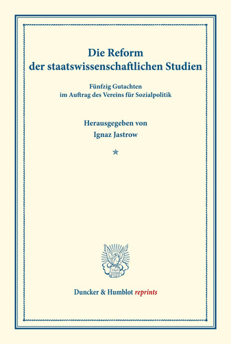 Ignaz jastrow die reform der - die,