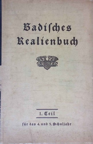 Badisches realienbuch - badisches,