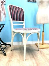 alter weißer Bugholzstuhl Kaffeehausstuhl Holz shabby chic Vintage antik