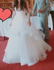 Brautkleid Hochzeitskleid, Eddy K., ivory, Größe 34/36, mit Volants