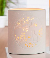 Gilde Porzellan Lampe Ellipse