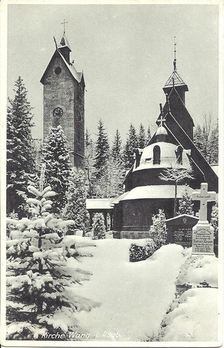Postkarte kirche wang im - postkarte,,