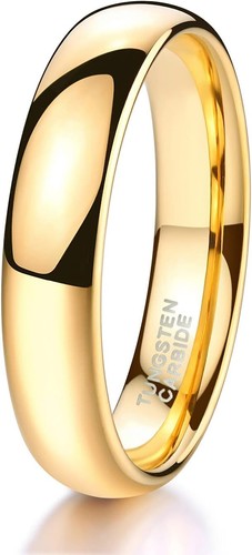 Gelbgold wolfram ring band - wolfram,