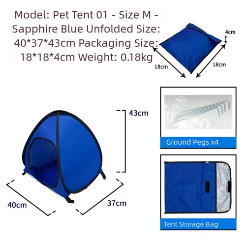 Popup kleintierzelt für hunde - popup,