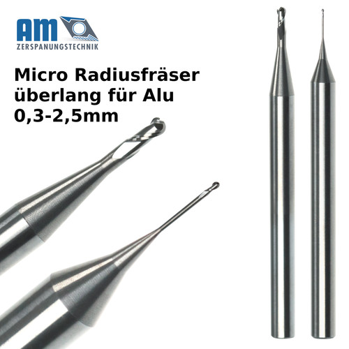 Micro radiusfräser überlang - micro,
