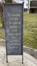 Große Gartentafel ~ Garten Deko ~ Spruchtafel * Zuhause ist … * H 115cm B 30cm