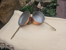 Kupfertopf Stieltopf + Pfanne Kupfer  Gartenküche Landhaus 155F