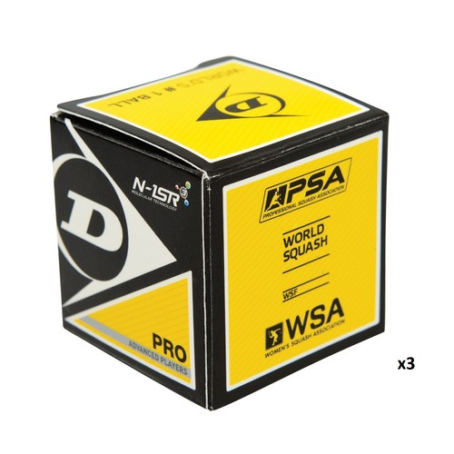 3er pack dunlop squashball pro - squashball,