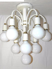 IZ Schmitz Deckenlampe Deckenleuchte Floor Lamp Weiss Gold Leuchte Kugel Lampen 