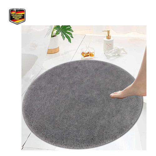 Badezimmerteppich rund 80x80 - badezimmerteppich,