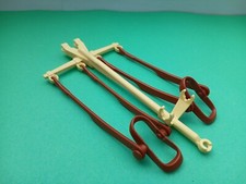 PLAYMOBIL Western KUTSCHEN - DEICHSEL HELLGELB u. GESCHIRR für 3785 Planwagen