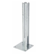 Bodenplatte TF60 für Torpfosten 60x60mm Doppelstabmattenzaun Fußplatte Adapter