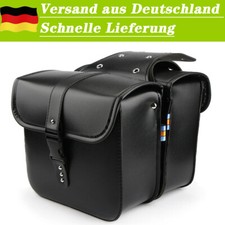 Universal PU Leder Motorrad Satteltaschen Seitentasche Gepäcktaschen Luggage Bag