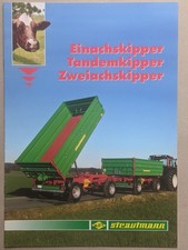 STRAUTMANN Einachs Tandem Zweiachs Anhänger Kipper Prospekt Traktor Schlepper