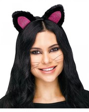 Schwarz-Pinker Katzenohren