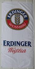 Erdinger Weißbier Banner,  Deko, Werbung, Bier, ca. 2,90 x 1,50, weiß, Fahne,