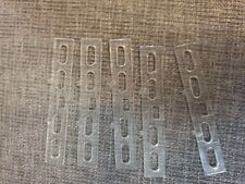 5 Aufhängungen  für Lamellen , Schiene transparent