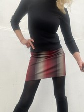 Sexy ZERO Rock Gr.XS/34 weinrot grau 60%PE 34%Nylon 6%Spandex elastisch neuw. ?