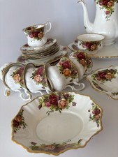 Vintage Royal Albert Old Country Roses Kaffeeservice Porzellan