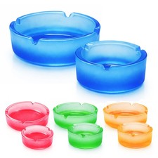 2er Set Glas Aschenbecher