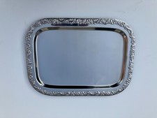 WMF Servierplatte Vorlegeplatte Cromargan Edelstahl rostfrei 41 x 30 x 1,3 cm