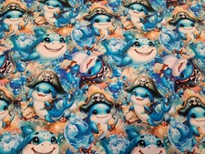 Jersey digitaldruck fische - jersey,