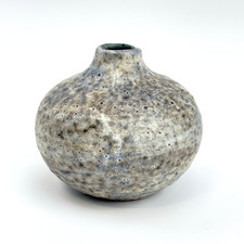 Keramik Vase Kugelform Grau |