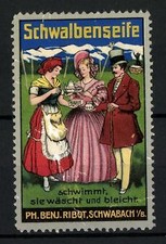 Reklamemarke Schwalbenseife