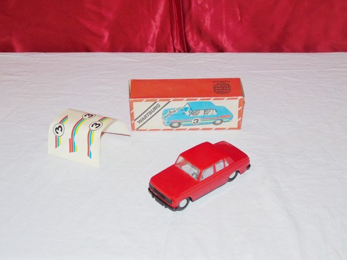 Wartburg rot ddr spielzeug - wartburg,