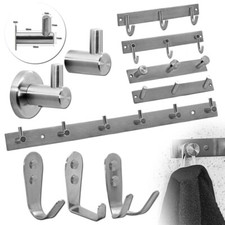 Garderobenhaken Wandhaken Hakenleiste Kleiderhaken Edelstahl Haken Wandgarderobe