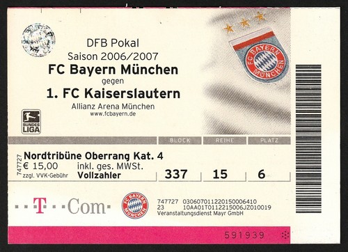 Ticket 2006 bayern - |, |