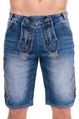 Herren trachten jeans bermuda - jeans,