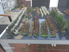 Antike Zinnfiguren Sammlung: Wildtiere, Soldaten, Diorama, handbemalt 470 Stück 