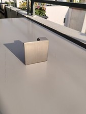  22 Stück Möbelgriffe Edelstahl gebürstet, matt, neuwertig, 59/59 Tiefe 20