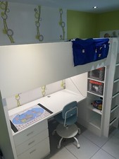 IKEA Stuva Hochbett, weiß, , Schrank/Bett/Schreibtisch und
