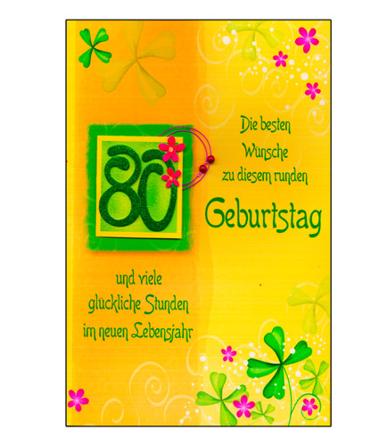 Geburtstag a4 - 80.,
