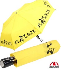 Doppler Regenschirm Mini Taschenschirm Damen klein leicht Automatik Katzen Cats