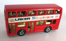 Matchbox Superfast No: 17 London Bus Londoner 1981 rot Laker Skytram Air Service