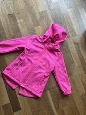 Topolino Softshell Jacke Gr 110 pink Kapuze Reflektoren