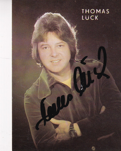 Autogramm thomas lück - autogramm,