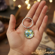 Erzengel Michael Schlüsselanhänger & Halskette – Schutzengel + 2 Geschenke