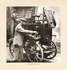 Fliegendes Kaffeehaus um 1905 Karren Zapfhahn Gläser K&K Photo 46