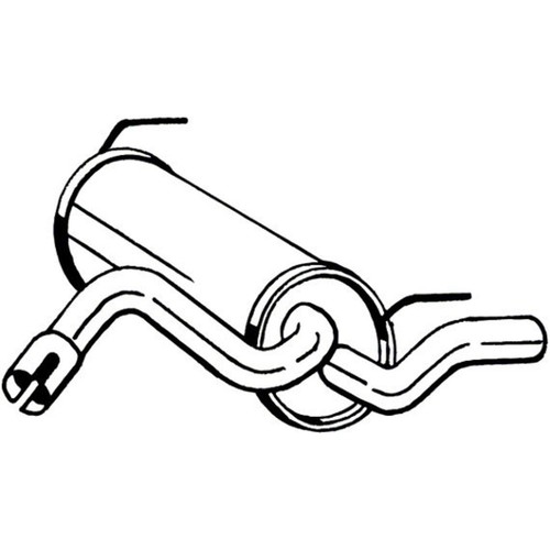 Hinterer schalldämpfer bosal - hinterer,