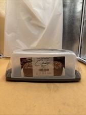 Kuchen Transportbox rechteckig, Kuchenbox mit Haube und Griff, Kastenkuchen