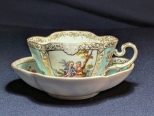 HELENA WOLFSSOHN Stil Vierfolientasse und Untertasse WATTEAU Dresden