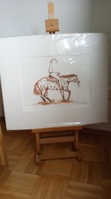 *Jan Künster Kunstdruck Bild Western Appaloosa Westernsattel Westernreiter*Neu*