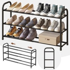 Schuhregal ausziehbar bis 80 cm Teleskop Ständer Schuhablage Regal 12 Paare