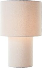LeGer Deko Tisch Lampe Leuchte ANNINA Textil Teddy-Stoff beige 28x45 cm