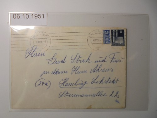 4996 1951 brief von - 4996.,
