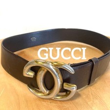 GUCCI Brauner Ledergürtel Damen Taille 64Cm 69Cm